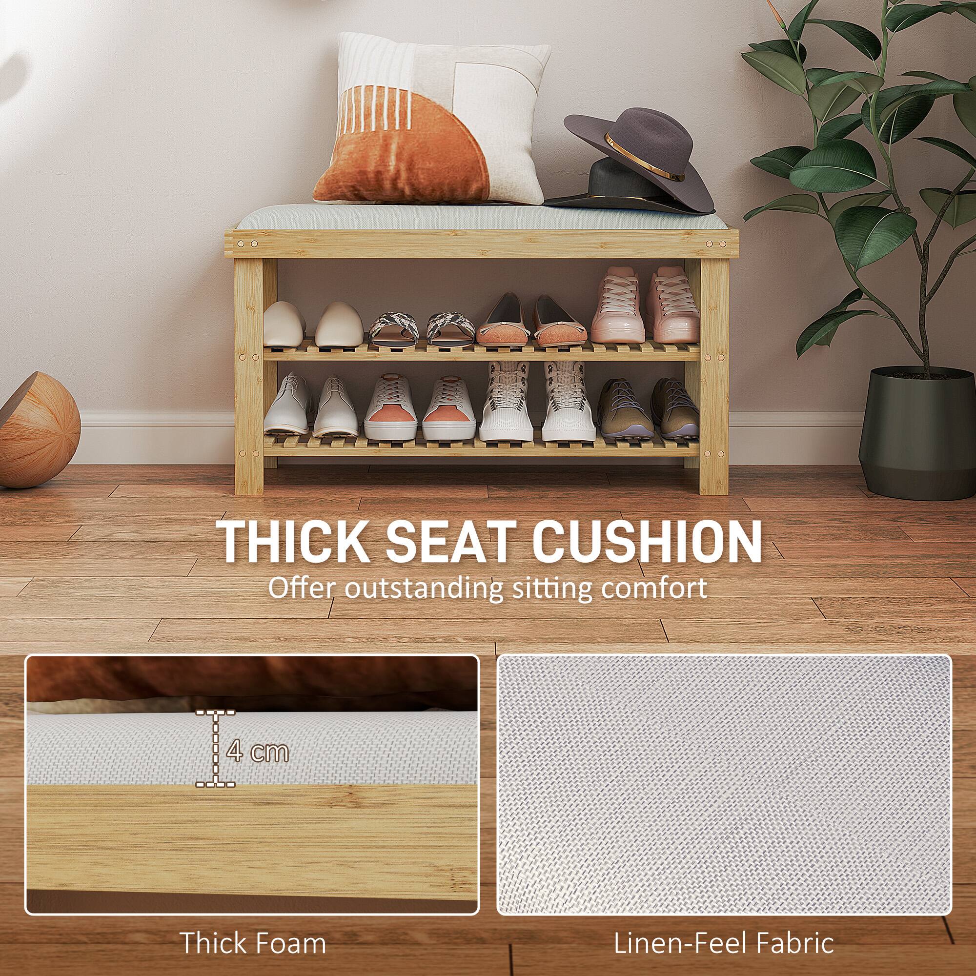 THICK SEAT CUSHION Offer outstanding sitting comfort 4 cm Thick Foam Linen-Feel Fabric