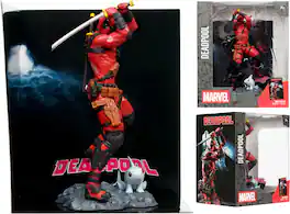 McFarlane Toys - Marvel 7.1" Deadpool 1:10th Scale Collectible with Scene (Deadpool #1)