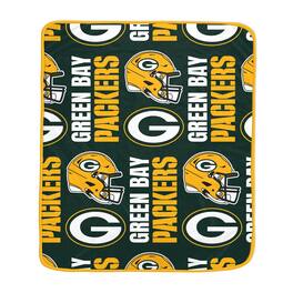 Pegasus - Green Bay Packers 50" x 60" Homefield Stacked Logos Ultra Soft Blanket - Multicolor