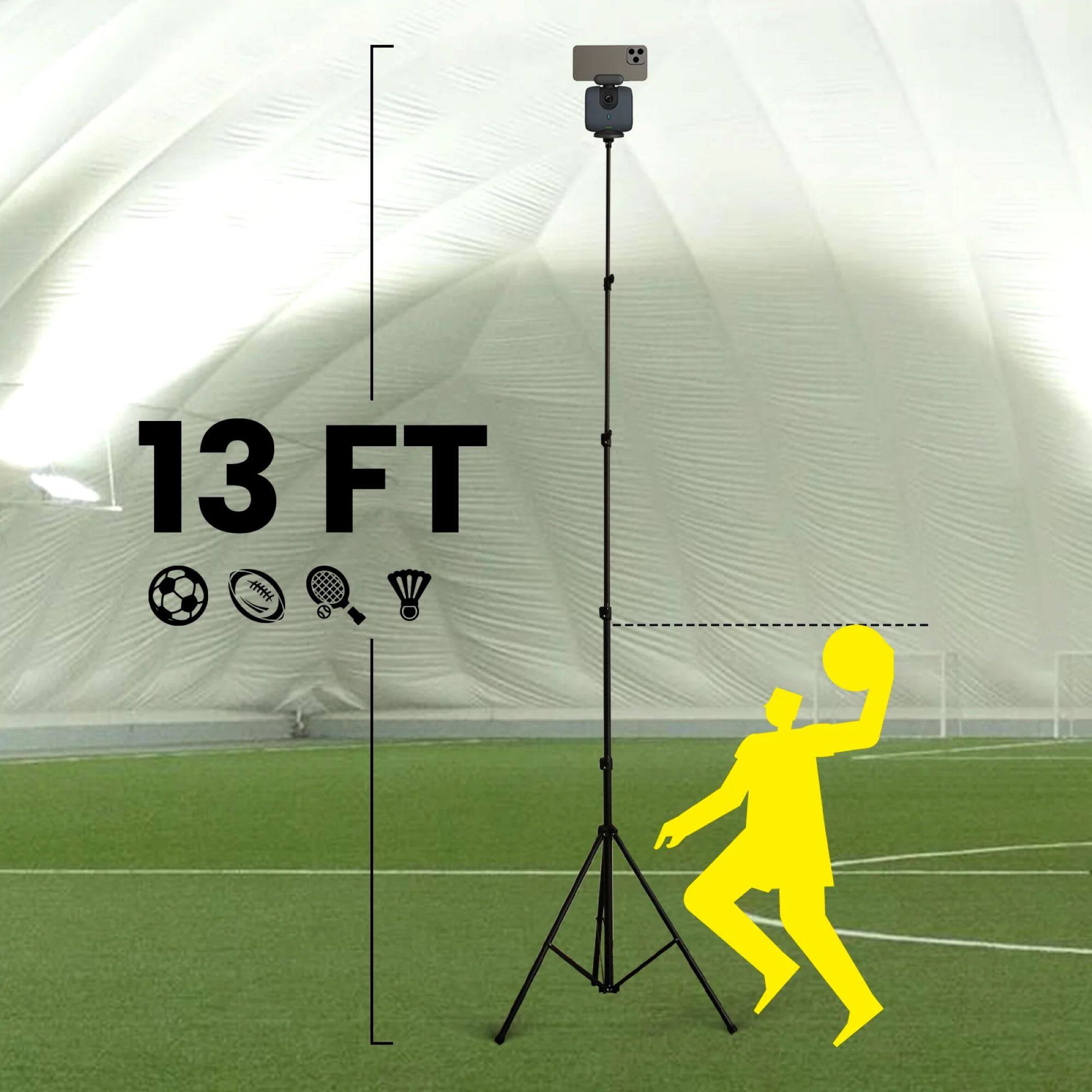 Alt View 2. XbotGo - T4 13ft. Tripod - Black.