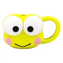 Silver Buffalo - Sanrio Keroppi Sculpted Ceramic Mug | Holds 20 Ounces - Green