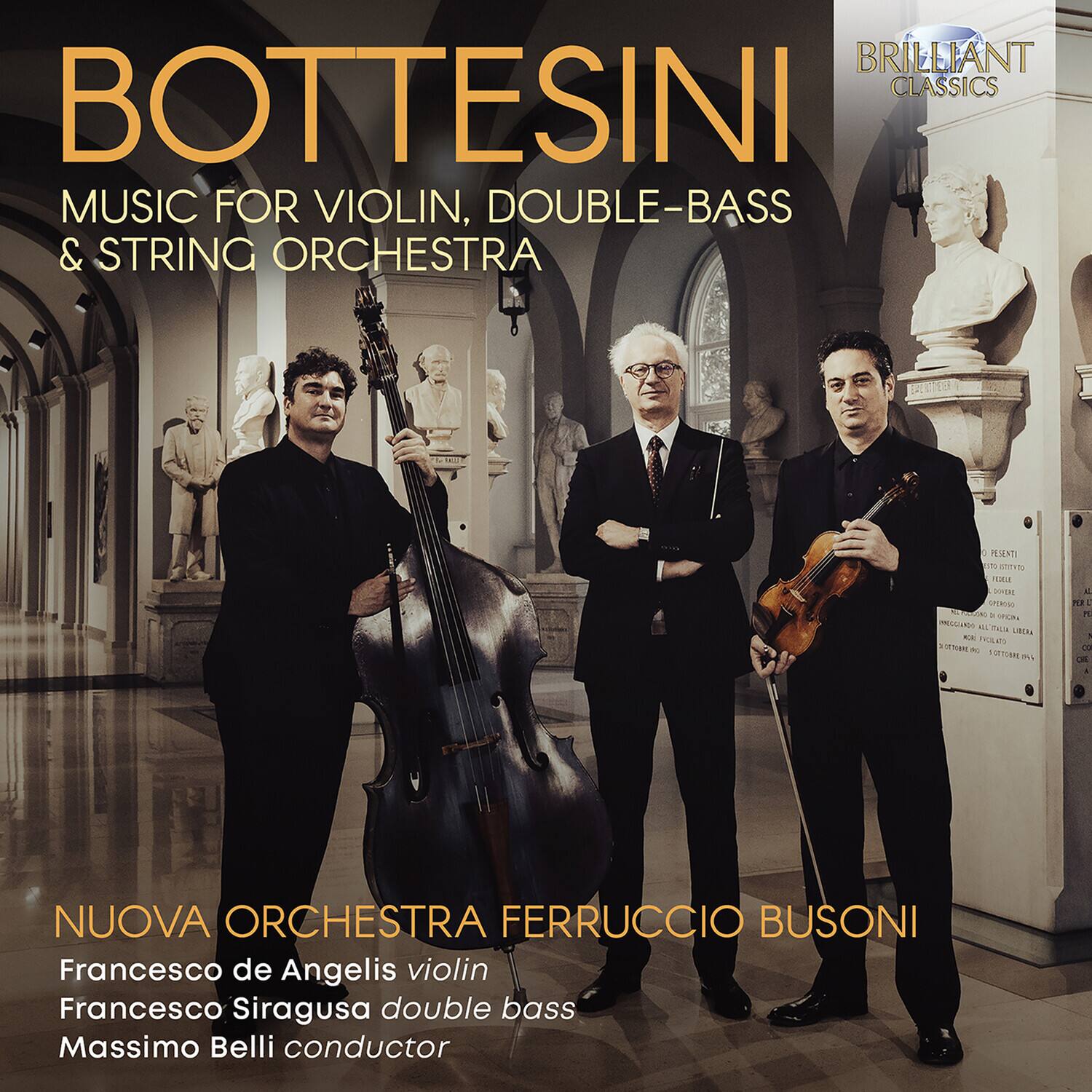Nuova Orchestra Ferruccio Busoni - Bottesini: Music for Violin, Double-Bass & String Orchestra   - COMPACT DISCS [CD]