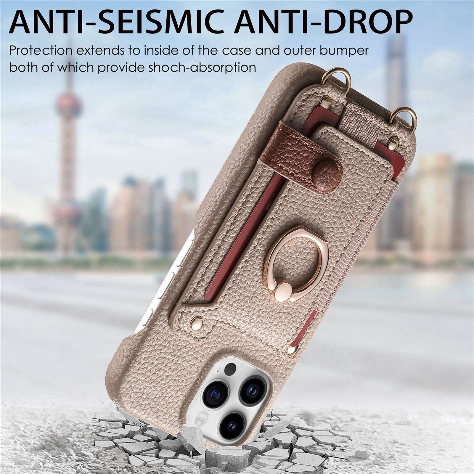 ANTI-SEISMIC ANTI-DROP  
Protection extends to inside of the case and outer bumper both of which provide shock-absorption