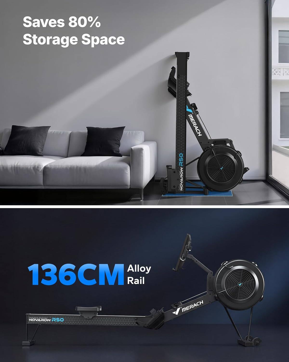 Saves 80% Storage Space

MERACH R50 NOVAROW Alloy 136CM Rail

NOVAROW R50 MERACH