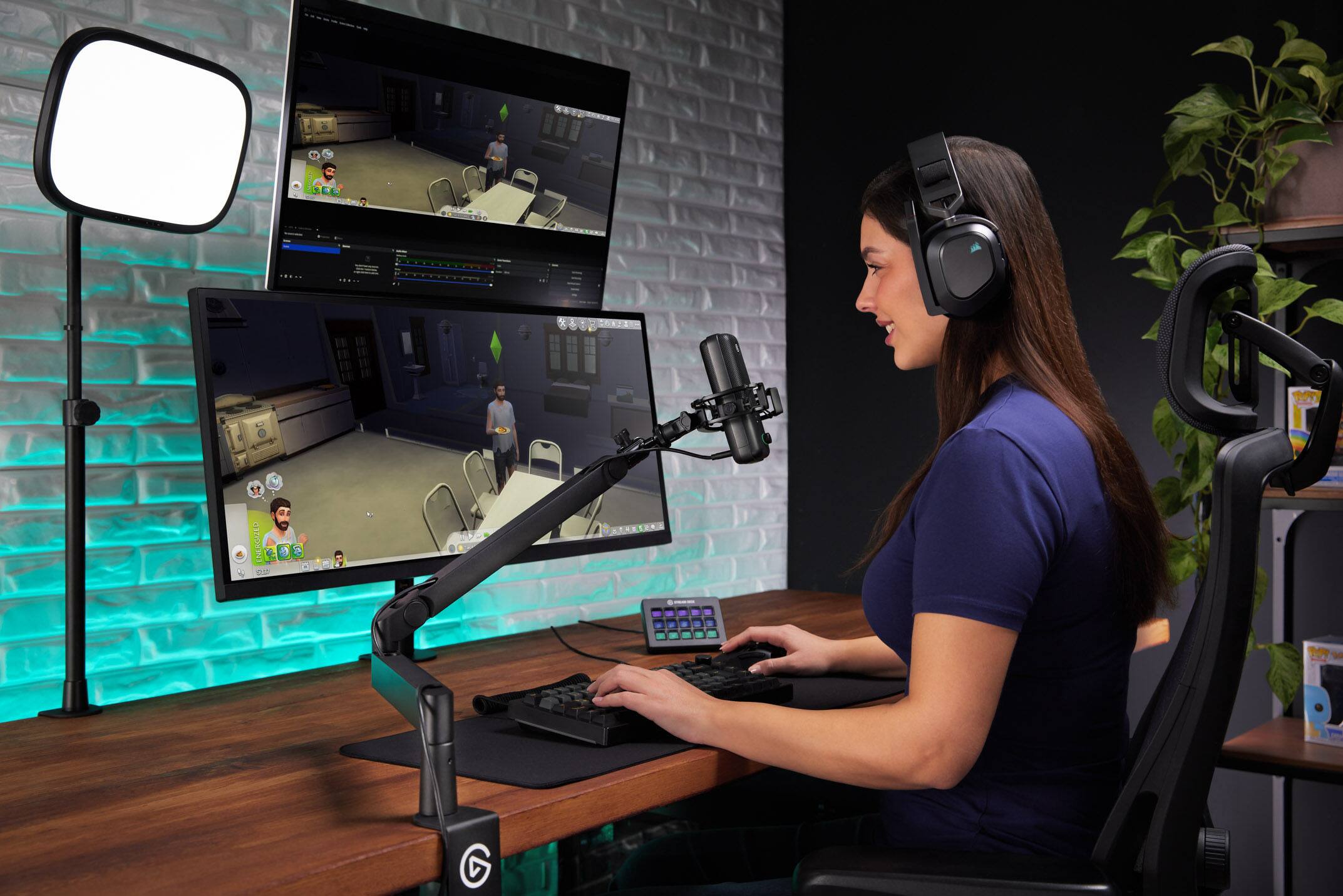 Alt View 4. Elgato - Wave:3 MK.2 – USB Condenser Microphone for Streaming & Podcasting w/Wave FX Processor - Works on PC and Mac.