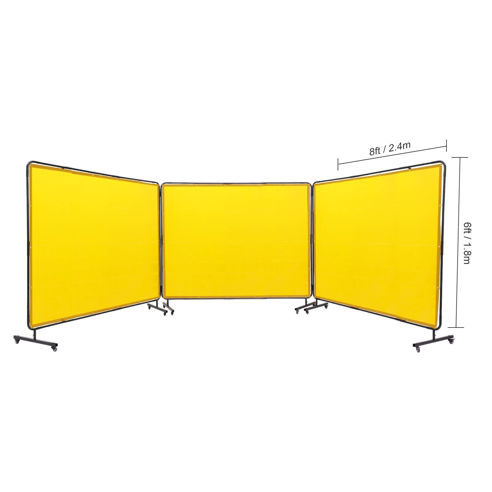 8ft / 2.4m  
6ft / 1.8m