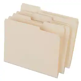 Staples - Heavyweight File Folders, 1/3-Cut Tab, Letter Size, 50/Box (ST56677-CC) - Manila
