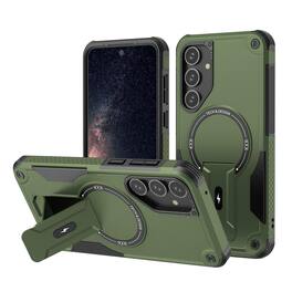 UUCOVER - Magnetic Case for Samsung Galaxy A16 5G/4G with Kickstand, Compatible with MagSafe Shockproof Rugged Protective Cover - Armygreen