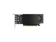 Front. PNY - PNY A1000 VCNRTXA1000ATX-PB 8GB 128-bit GDDR6 PCIe 4.0 x8 Workstation Video Card.