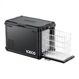 ICECO - VL45Plus 3-Way Access Single Zone 44QT Portable Freezer - Black