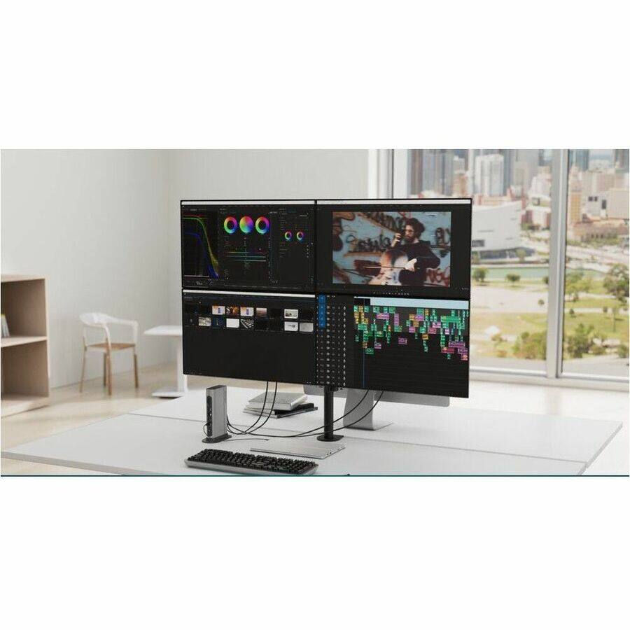 Alt View 4. Kensington - Kensington SD5800T Thunderbolt 4 and USB4 Quad Video Docking Station - for Notebook, Tablet PC, Monitor - Charging.