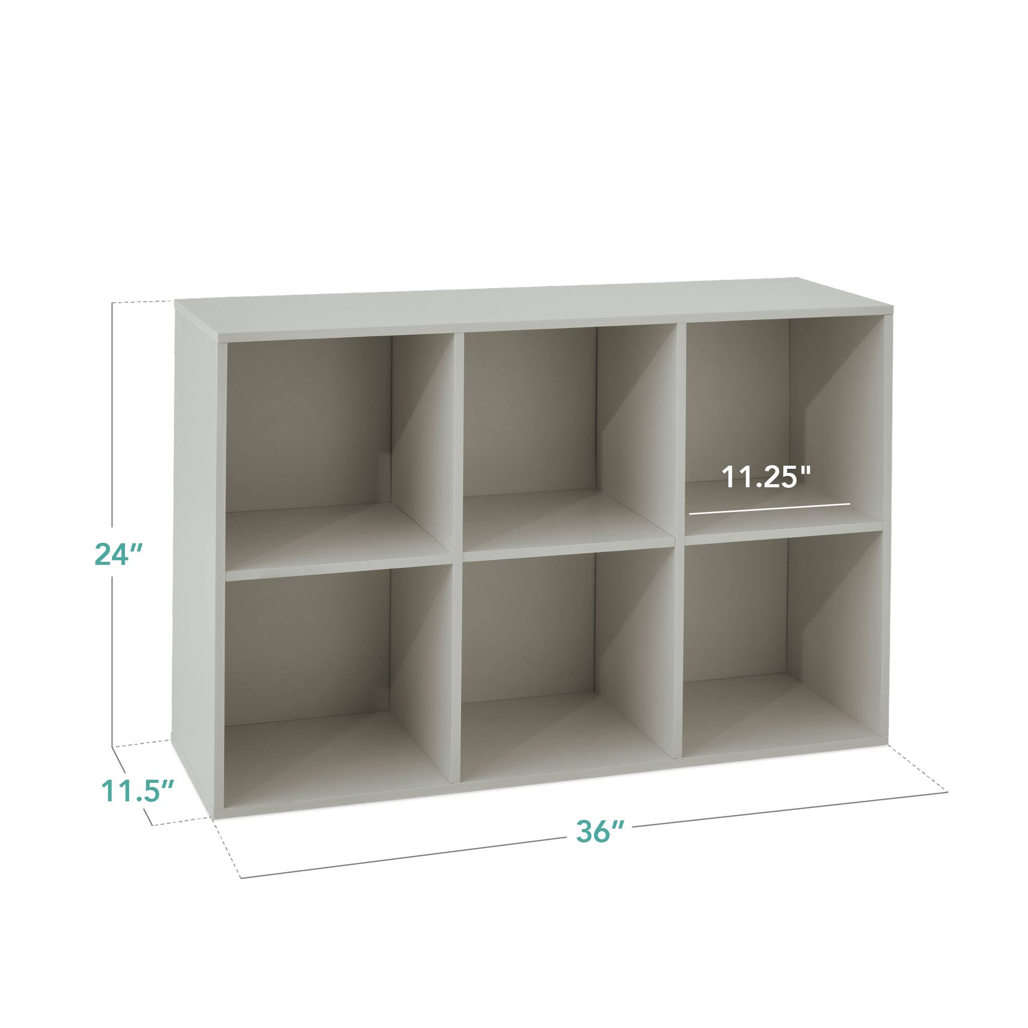 The dimensions of the shelf are:

- Width: 36"
- Height: 24"
- Depth: 11.5"
- Shelf depth: 11.25"
