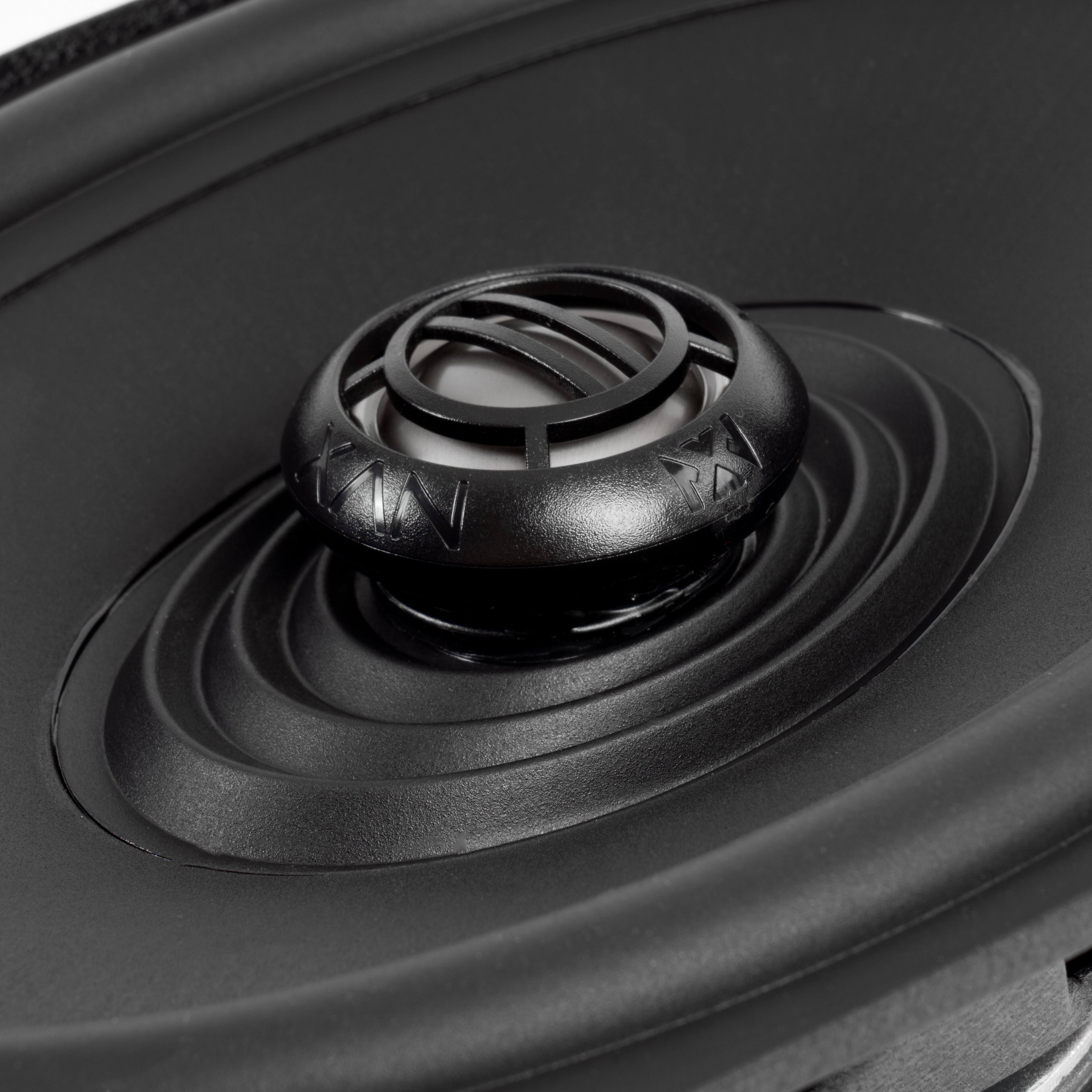 Back. NVX - XFHD69L 400W RMS 6x9in XF-Series 2-Ohm Saddlebag Lid Speakers for Select 1998-up Harley Davidson Motorcycles.