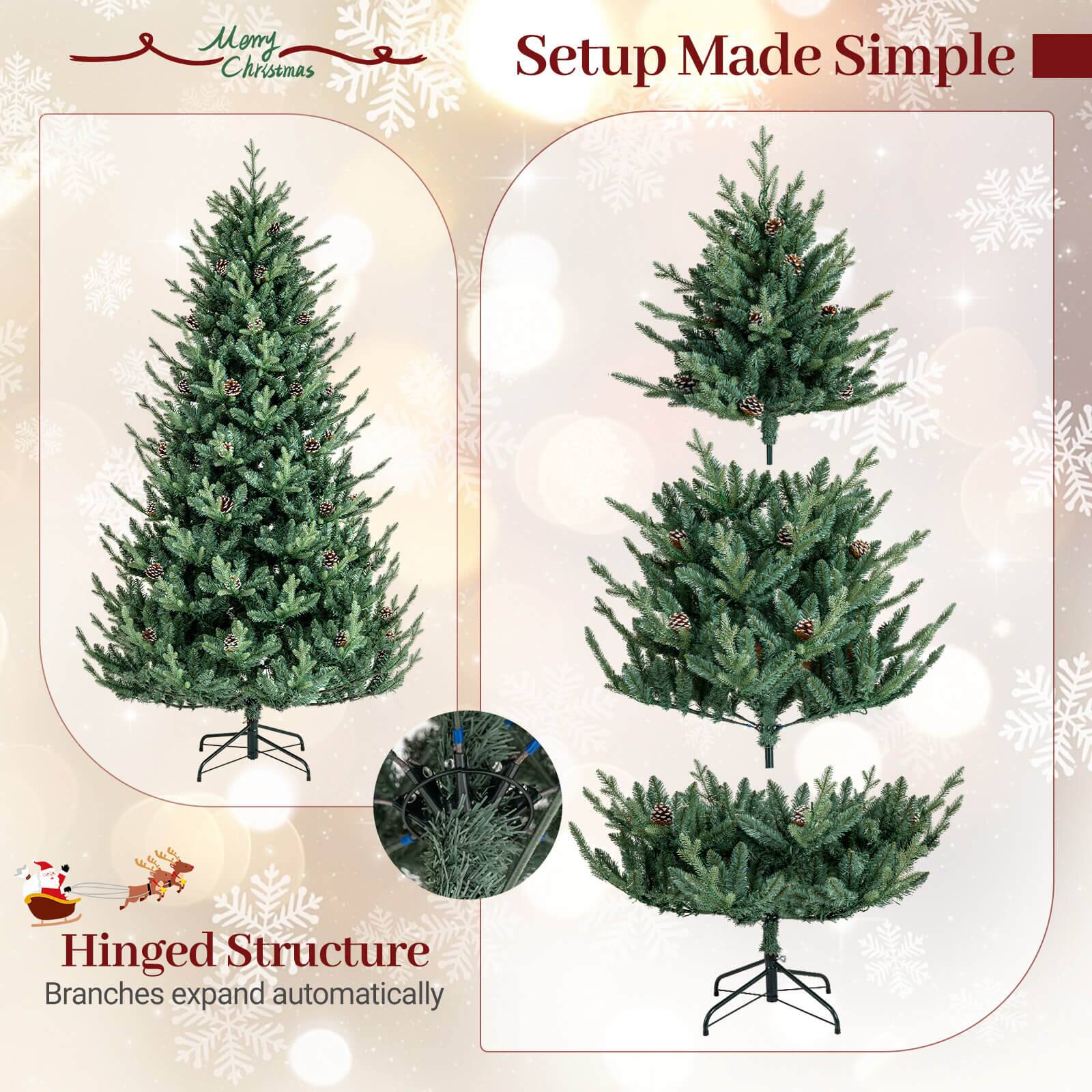 Merry Christmas

Setup Made Simple

Hinged Structure
Branches expand automatically