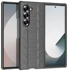 Nakedcellphone - Case for Samsung Galaxy Z Fold 6 - Special Ops Rugged Tactical Phone Cover - Black