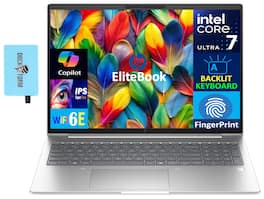 HP - EliteBook 660 Laptop 16.0 WUXGA (Intel Ultra 7 165U , 64GB DDR5, 2TB PCIe SSD, Win 11 Pro) w/USB Hub - Pike Silver