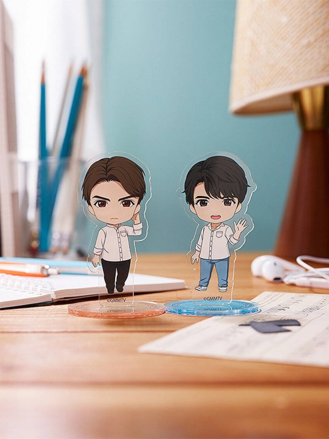 Alt View 1. Good Smile Company - Good Smile Company - 2gether - Nendoroid Plus Acrylic Stand - Tine   - Collectibles - Multicolor.