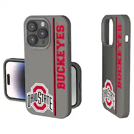 Keyscaper - NCAA - Ohio State Buckeyes iPhone Soft Touch Case - 14 - Gray