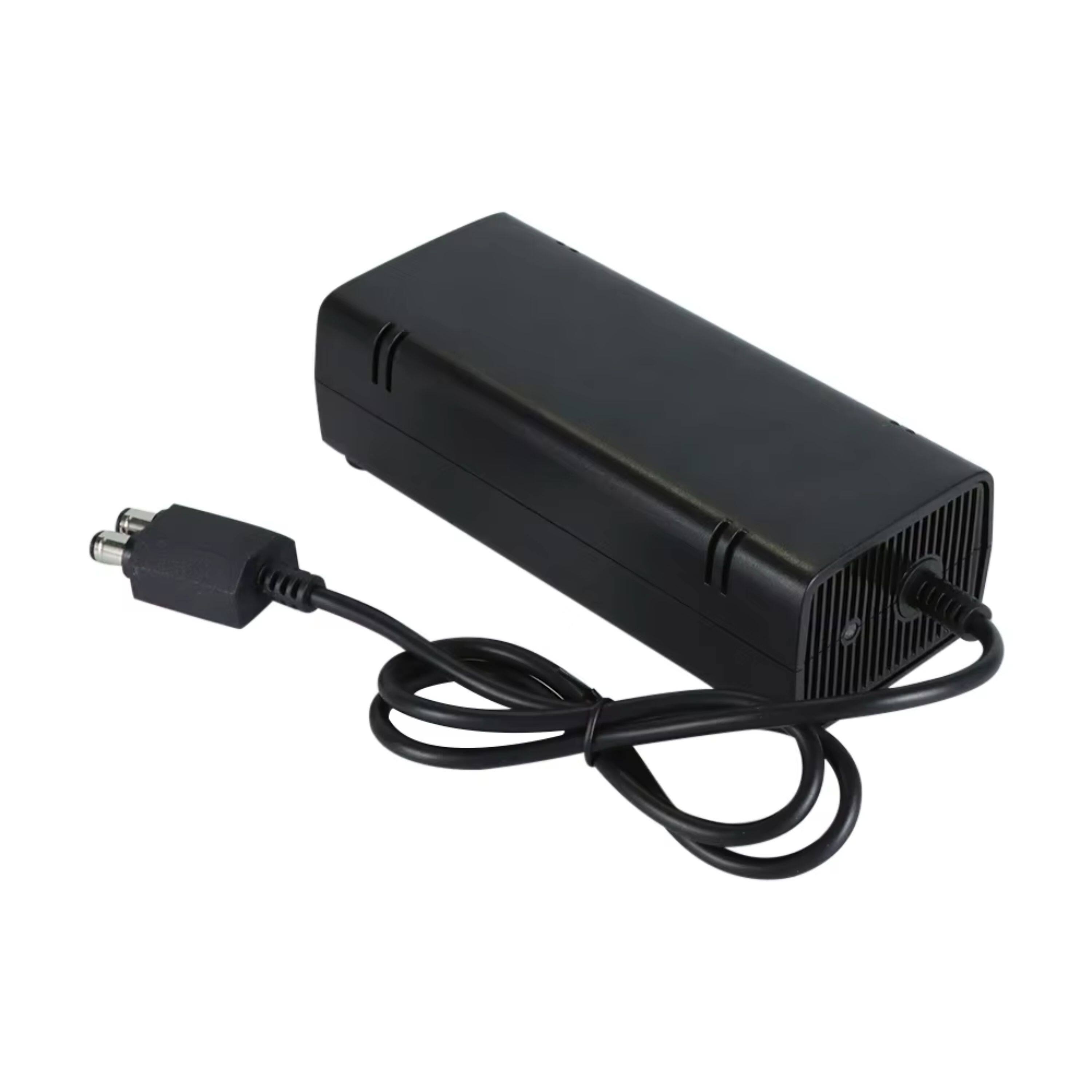 Angle. Kitcheniva - New AC Power Supply Brick Charger Adapter Cable Cord For Microsoft Xbox 360 SLIM - Black.