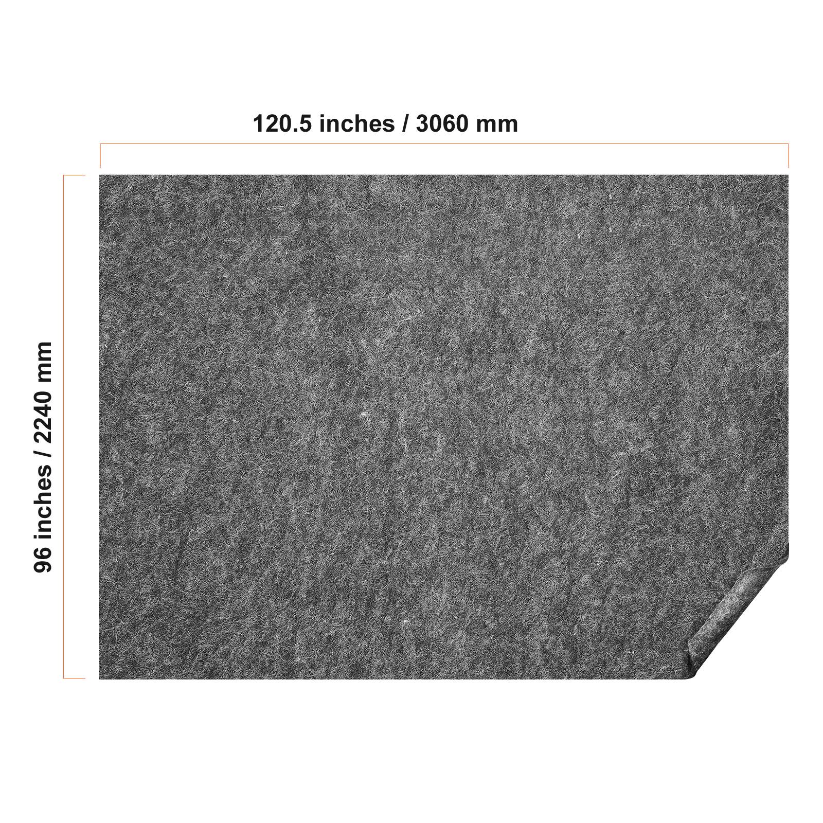 120.5 inches / 3060 mm  
96 inches / 2440 mm