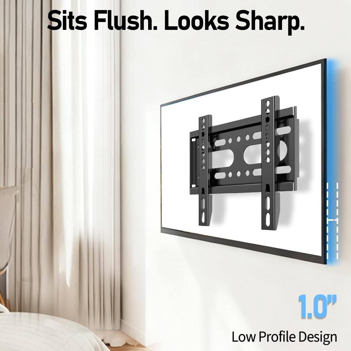 Sits Flush. Looks Sharp.  
1.0" Low Profile Design