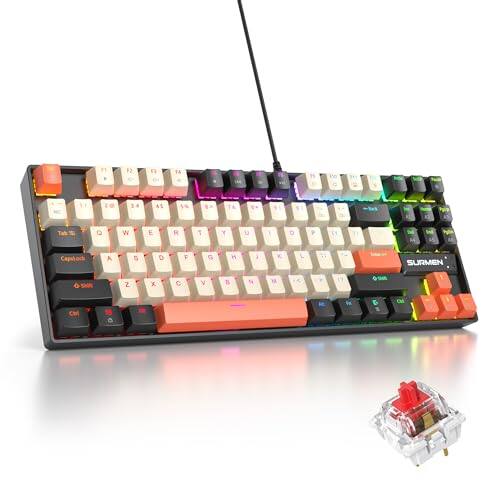 87 Carbon/Red Switch