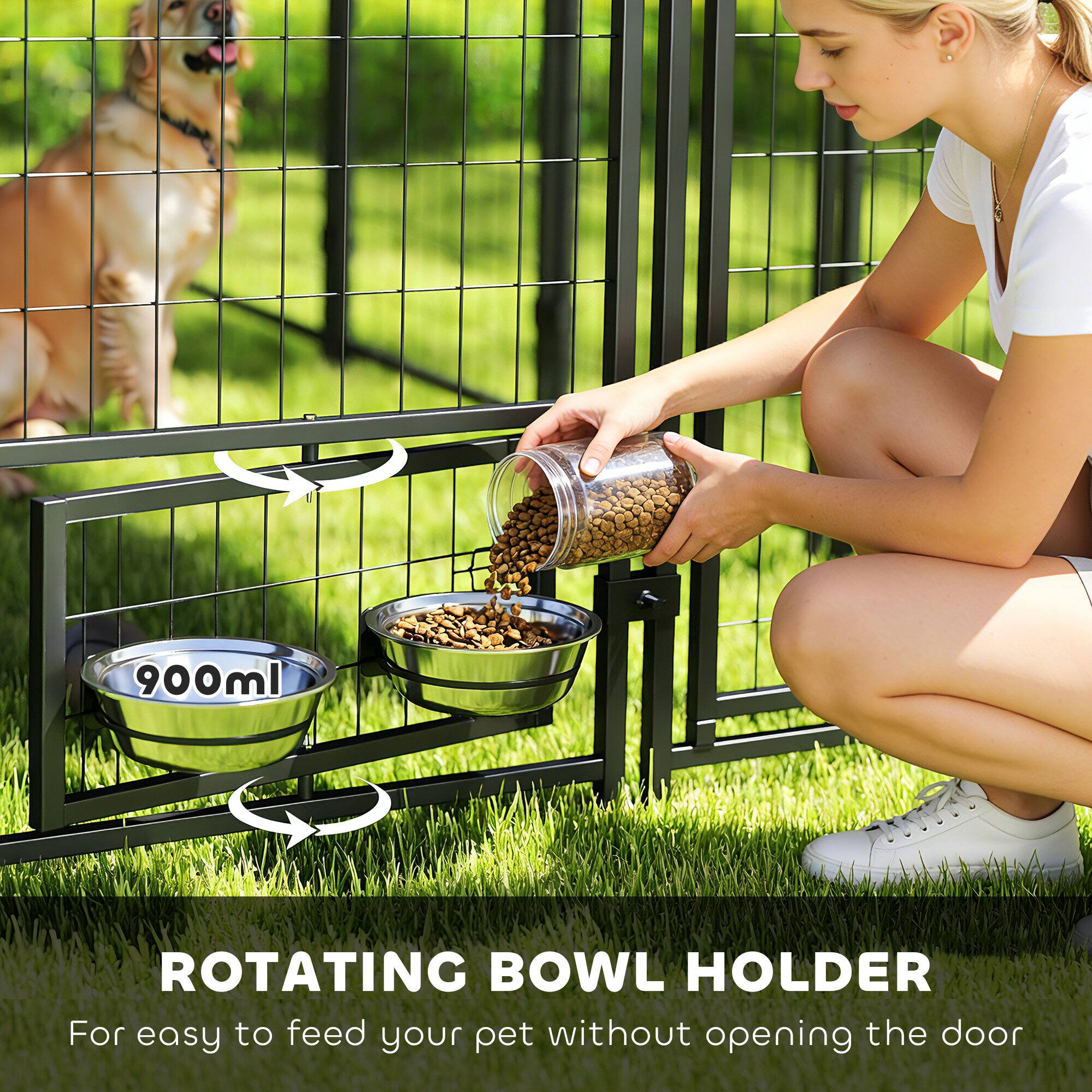 900ml ROTATING BOWL HOLDER  
For easy feeding your pet without opening the door