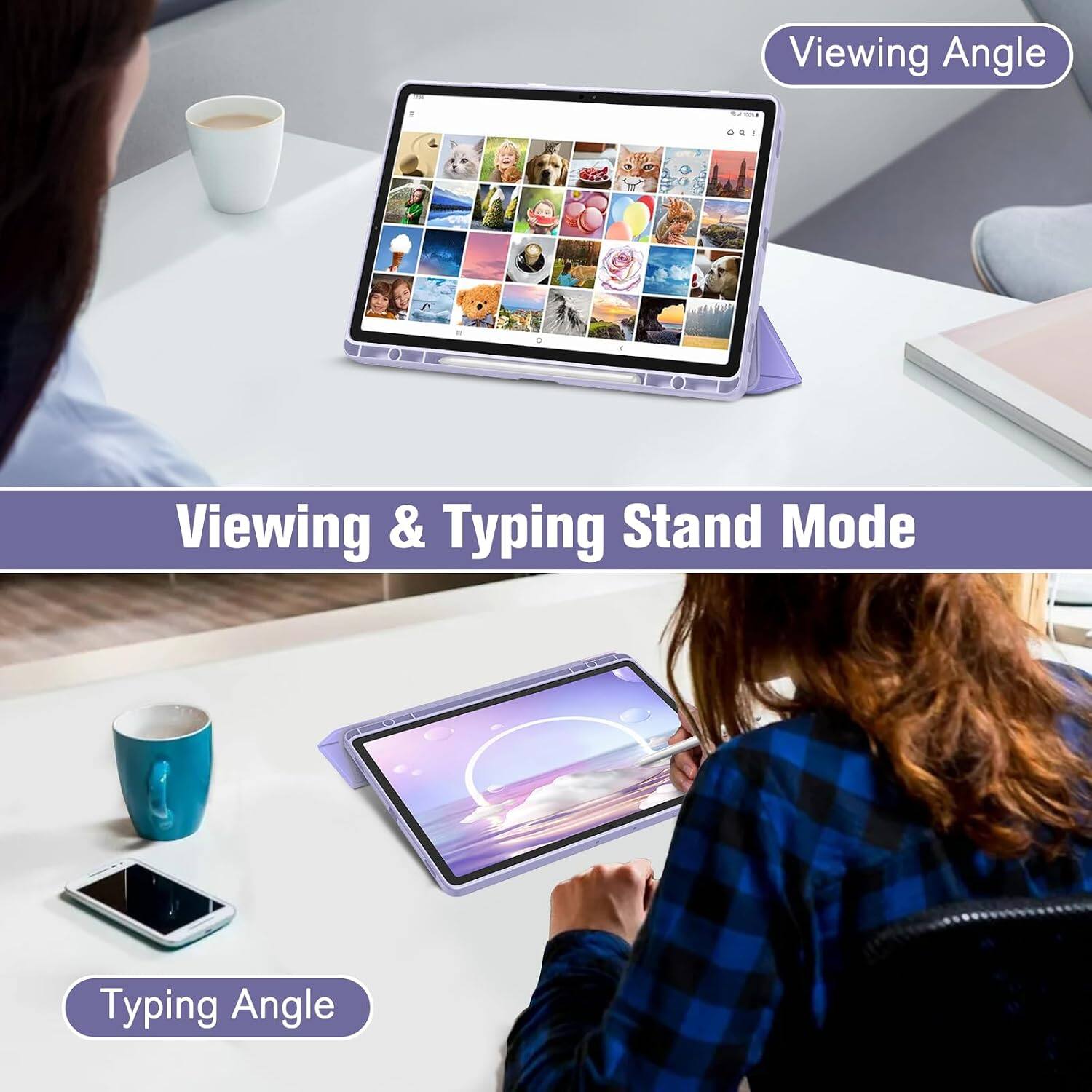 Viewing Angle

Viewing & Typing Stand Mode

Typing Angle