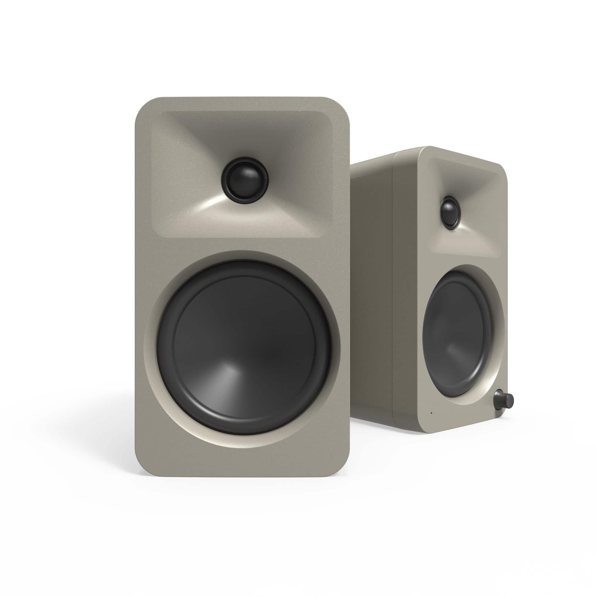 Front. Kanto - Kanto ORA4 140W Powered Reference Speakers with Bluetooth 5.0 BEIGE - BEIGE.