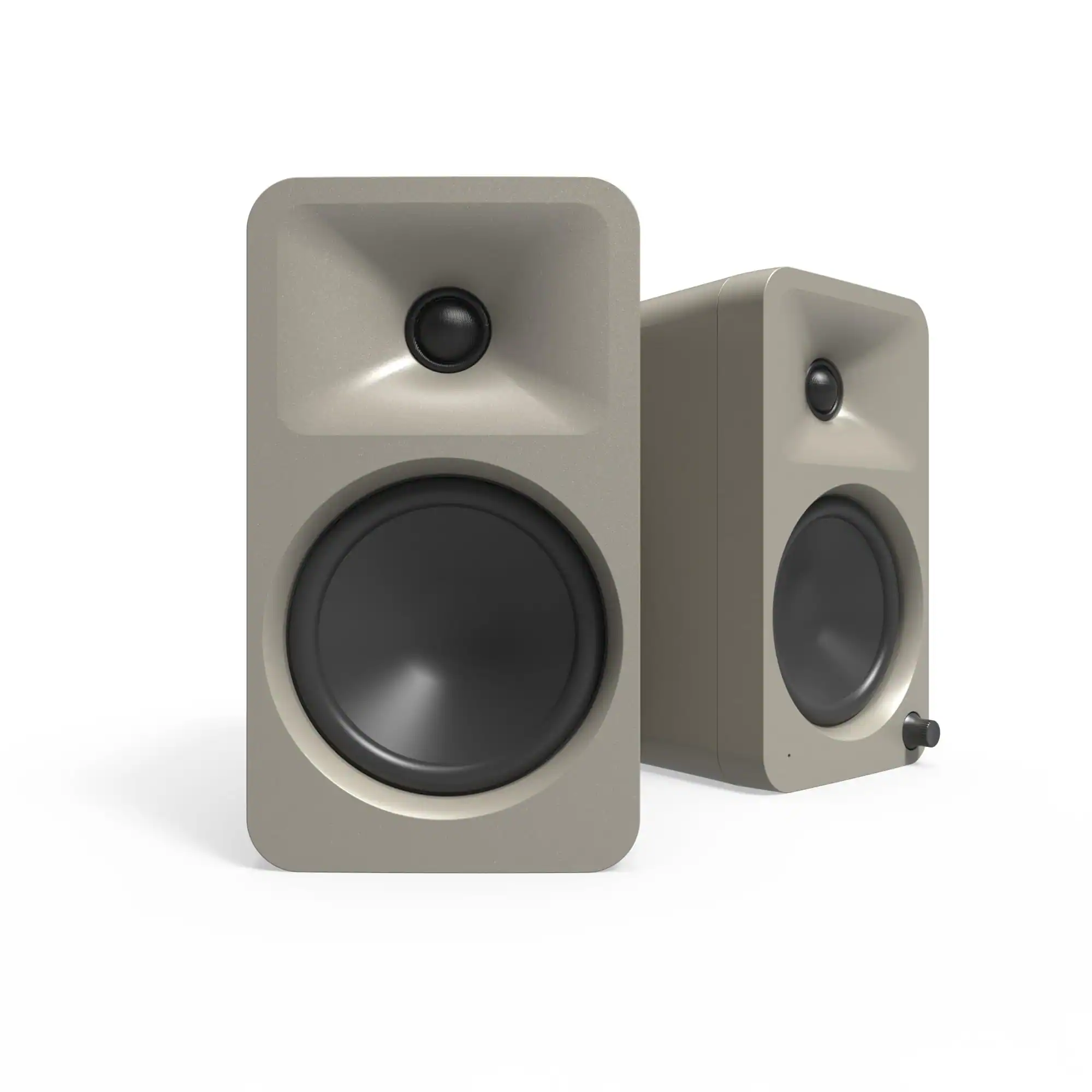 Kanto - ORA4 140W Powered Reference Speakers with Bluetooth 5.0 - BEIGE