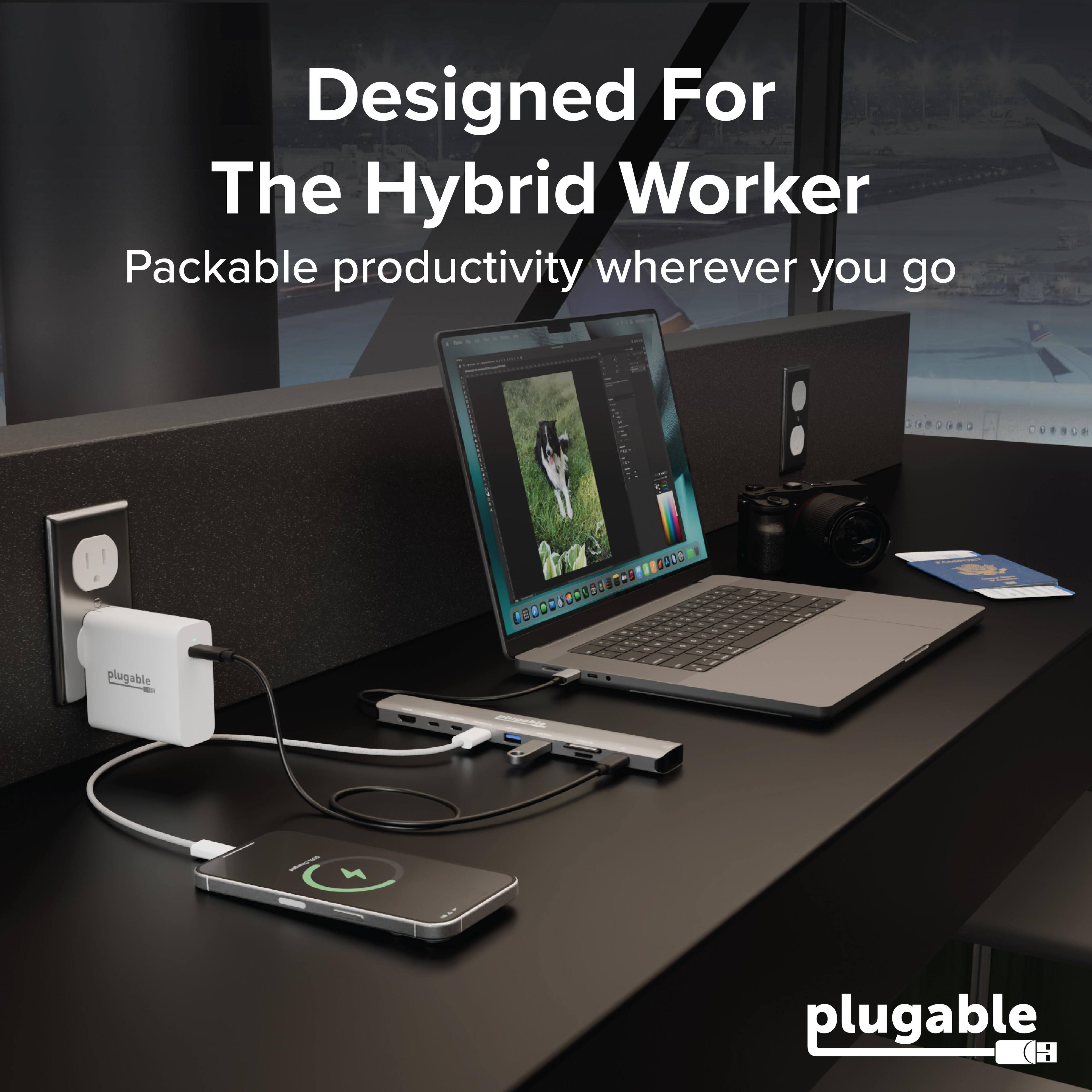 Designed For The Hybrid Worker  
Packable productivity wherever you go  

plugable