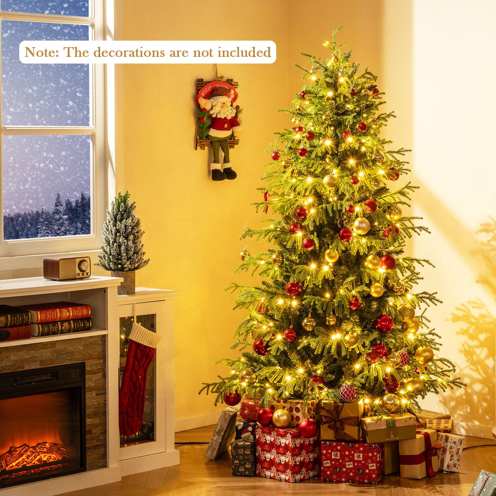 Note: The decorations are not included