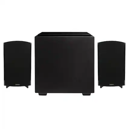 Front. Definitive Technology - Pair of Definitive Technology ProMonitor 1000-2-Way On Par with Any Large Speaker - Descend DN8 500 Watts - Black.