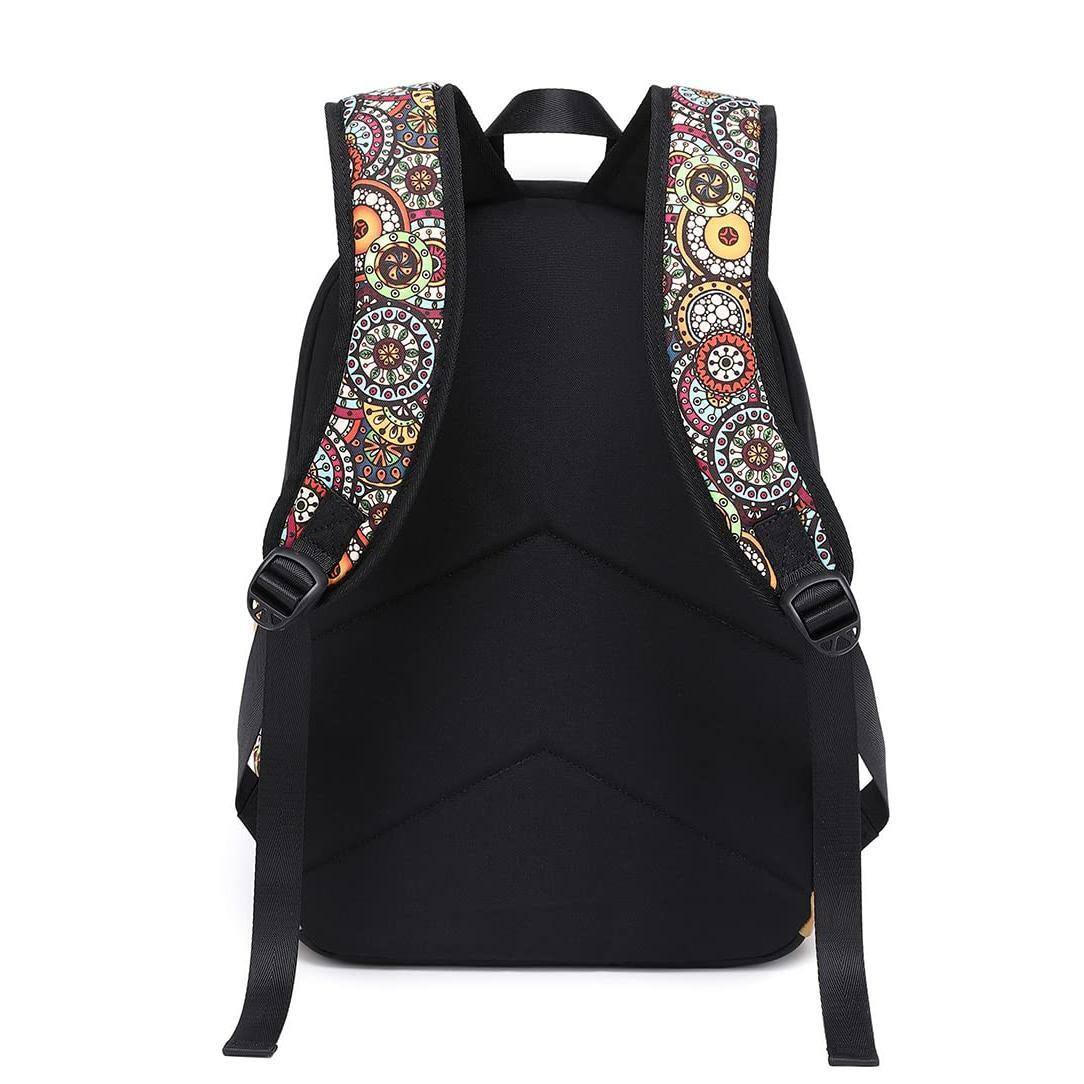 Alt View 1. Live At Space - Lightweight Backpacks For School Bag Canvas Small Travel Women Bookbag Pack - Brown 015.