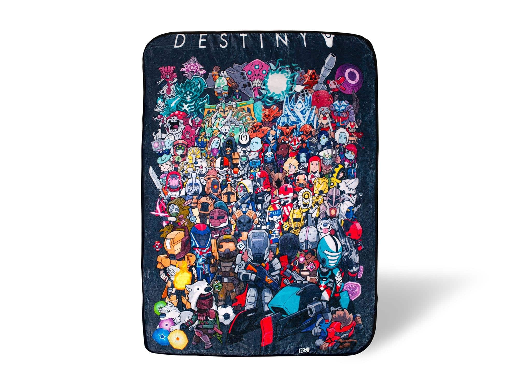 Front. Surreal Entertainment - Destiny Chibi Characters Lightweight Fleece Throw Blanket | 45 x 60 Inches - Multi-Color.
