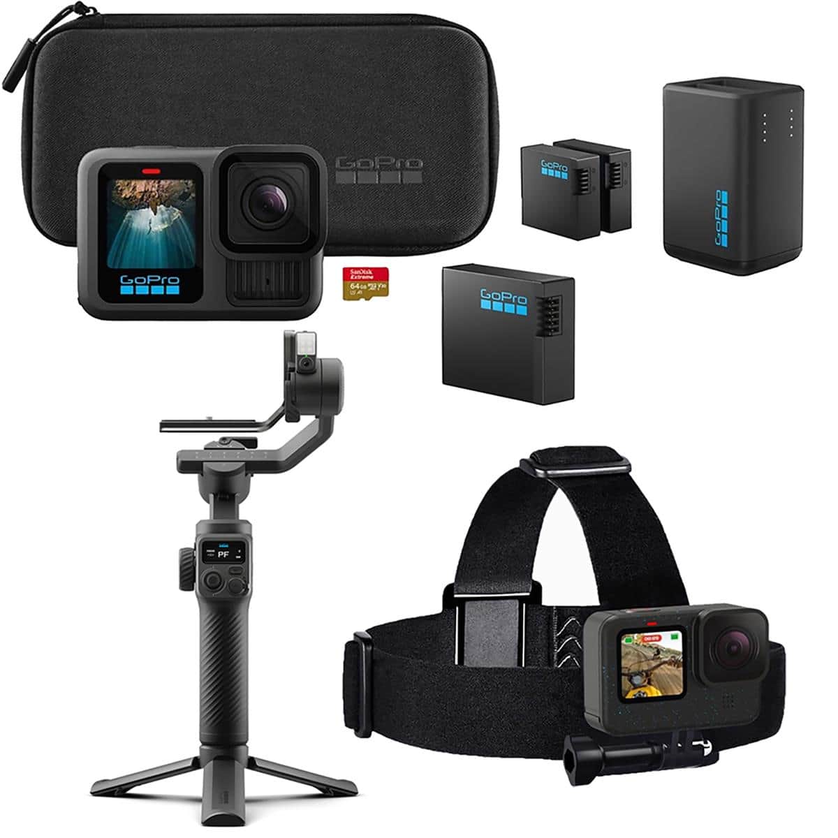 Bundle - GoPro - HERO13 Black Camera Extended Power
