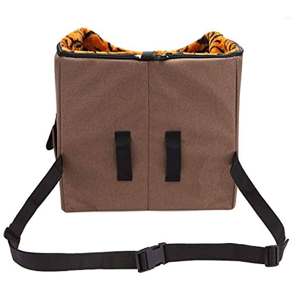 Alt View 4. Arf Pets - Dog Booster Car Seat with Adjustable Straps Foam Base Tether Strap Plush Washable Lining.