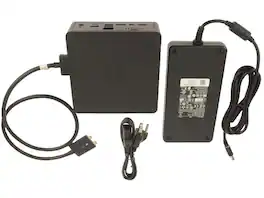 Dell - Refurbished Excellent - 1RPC0 Dual USB-C Thunderbolt Docking Station With 240 Watt Power Adapter for Precision 7000 Series Laptops- HDMI 1.4a -