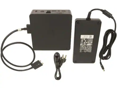 Front. Dell - 1RPC0 Dual USB-C Thunderbolt Docking Station With 240 Watt Power Adapter for Precision 7000 Series Laptops- HDMI 1.4a -.