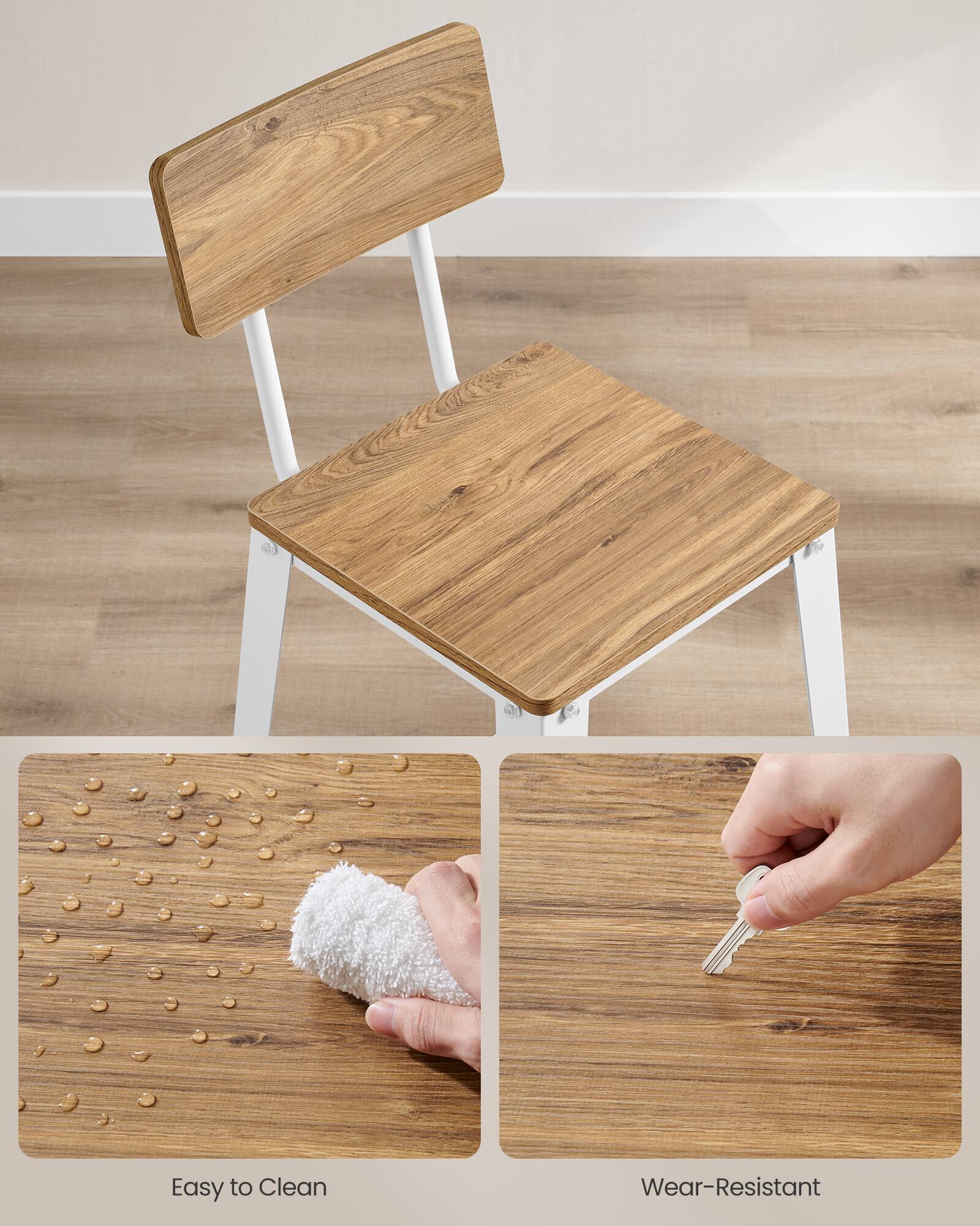 Easy to Clean  
Wear-Resistant