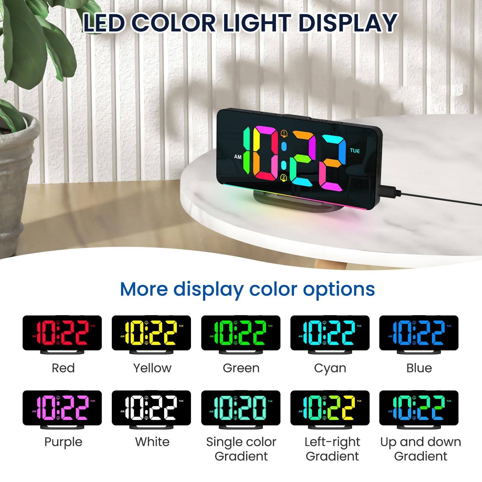 LED COLOR LIGHT DISPLAY

More display color options

- Red
- Yellow
- Green
- Cyan
- Blue
- Purple
- White
- Single color Gradient
- Left-right Gradient
- Up and down Gradient