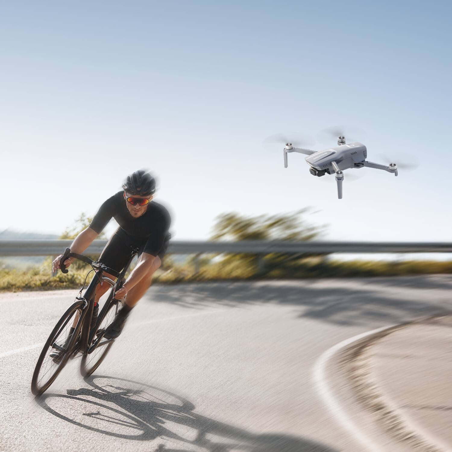 Alt View 9. Snaptain - P40 LITE 3-Axis Gimbal Camera Drone Bundle - Gray.