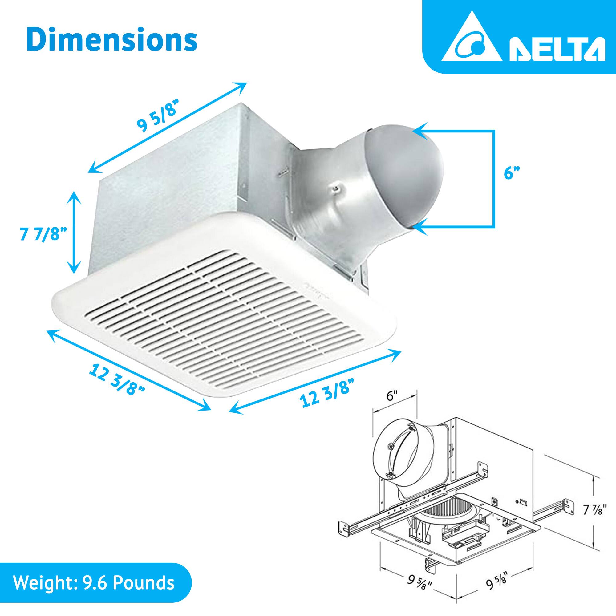 Dimensions: 9 5/8" x 6" x 7 7/8" x 12 3/8" x 12 3/8" x 6"  
Weight: 9.6 Pounds