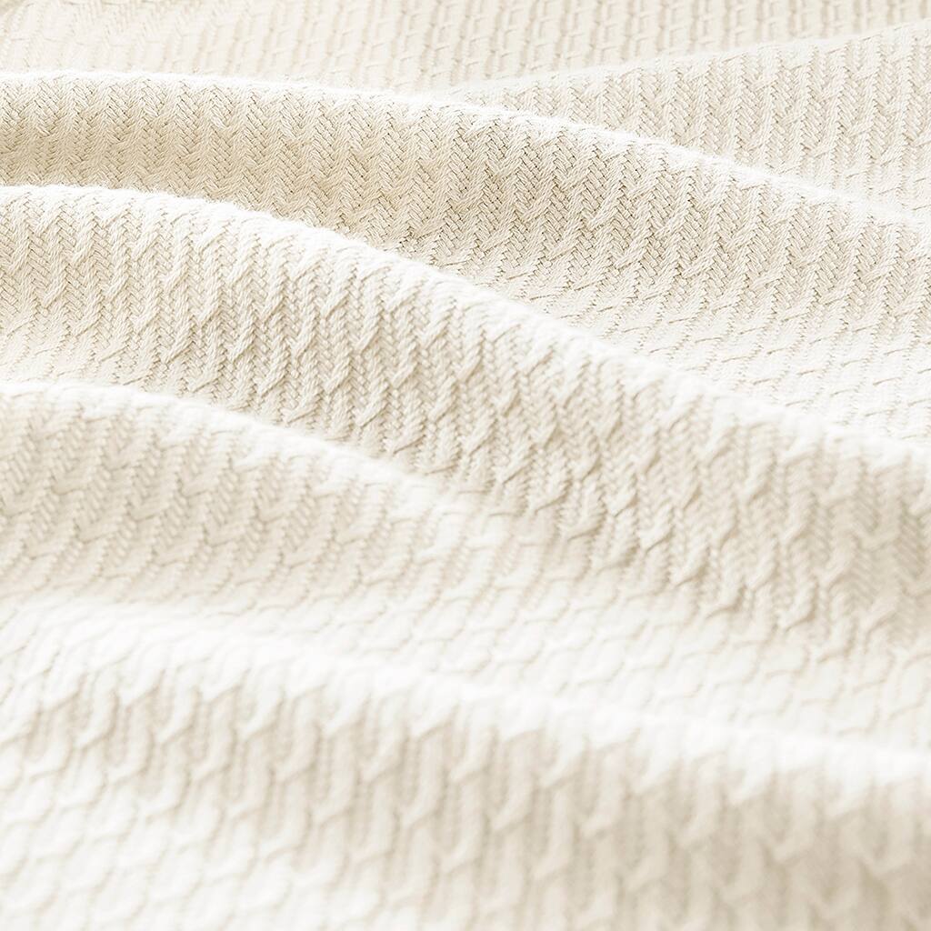 Alt View 5. Gracie Mills - Gracie Mills Caitlin Pure Comfort Egyptian Cotton Blanket - Ivory.