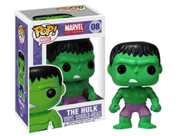 Sure, here is the corrected and grouped text from the image:

---

**MARVEL 08**

**POP! MARVEL**

**THE HULK**

**VINYL BOBBLE-HEAD**

---