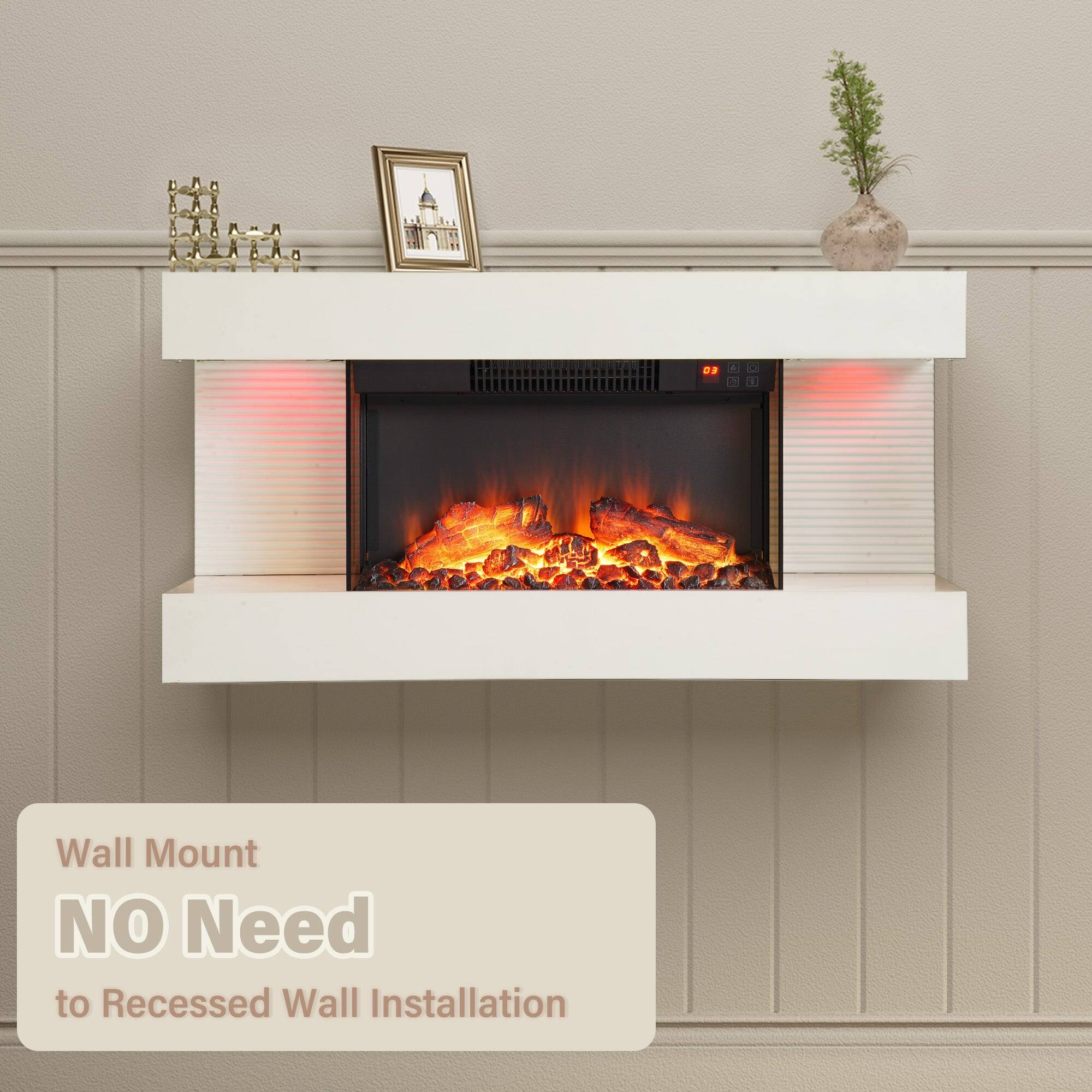Wall Mount NO Need to Recessed Wall Installation