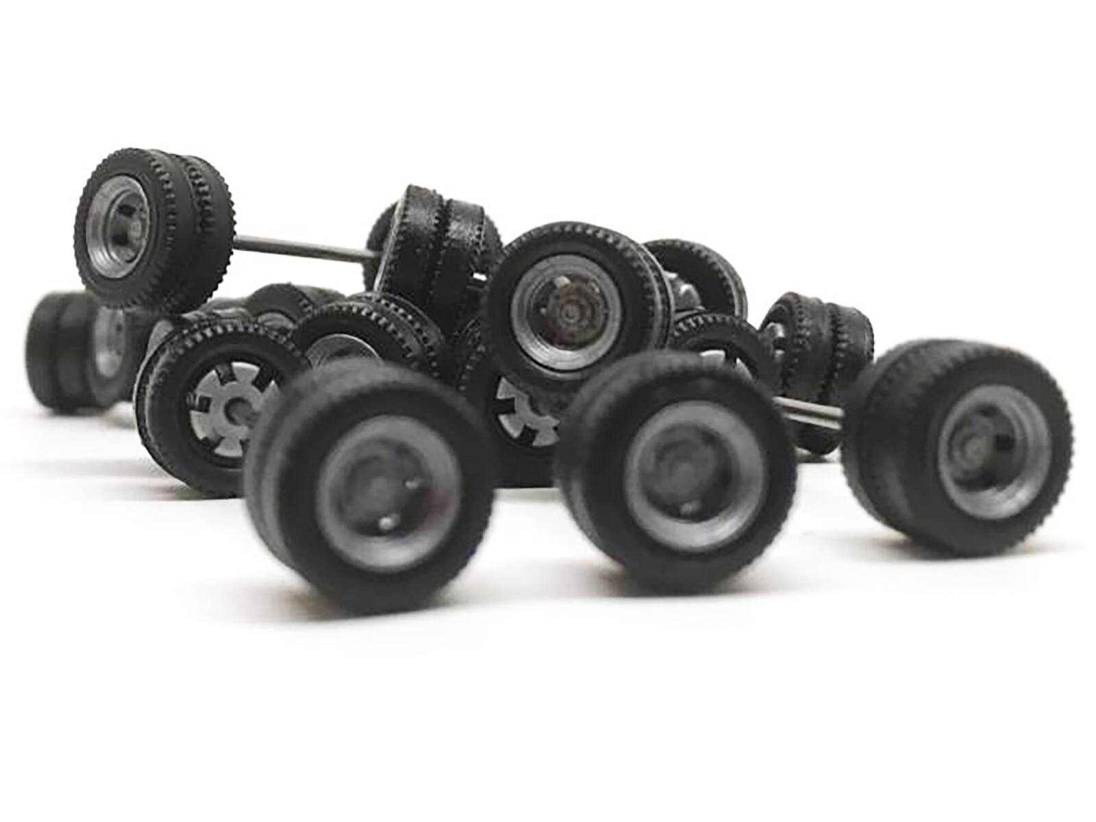 Alt View 1. Promotex - Goldhofer Trailer Wheelsets (12 Sets) 1/87 (HO) Plastic Model by Promotex.