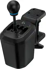 Front. Logitech - RS H-SHIFTER Sim Racing Gear Shifter compatible with PRO, RS50 Racing Wheel Base - Black.