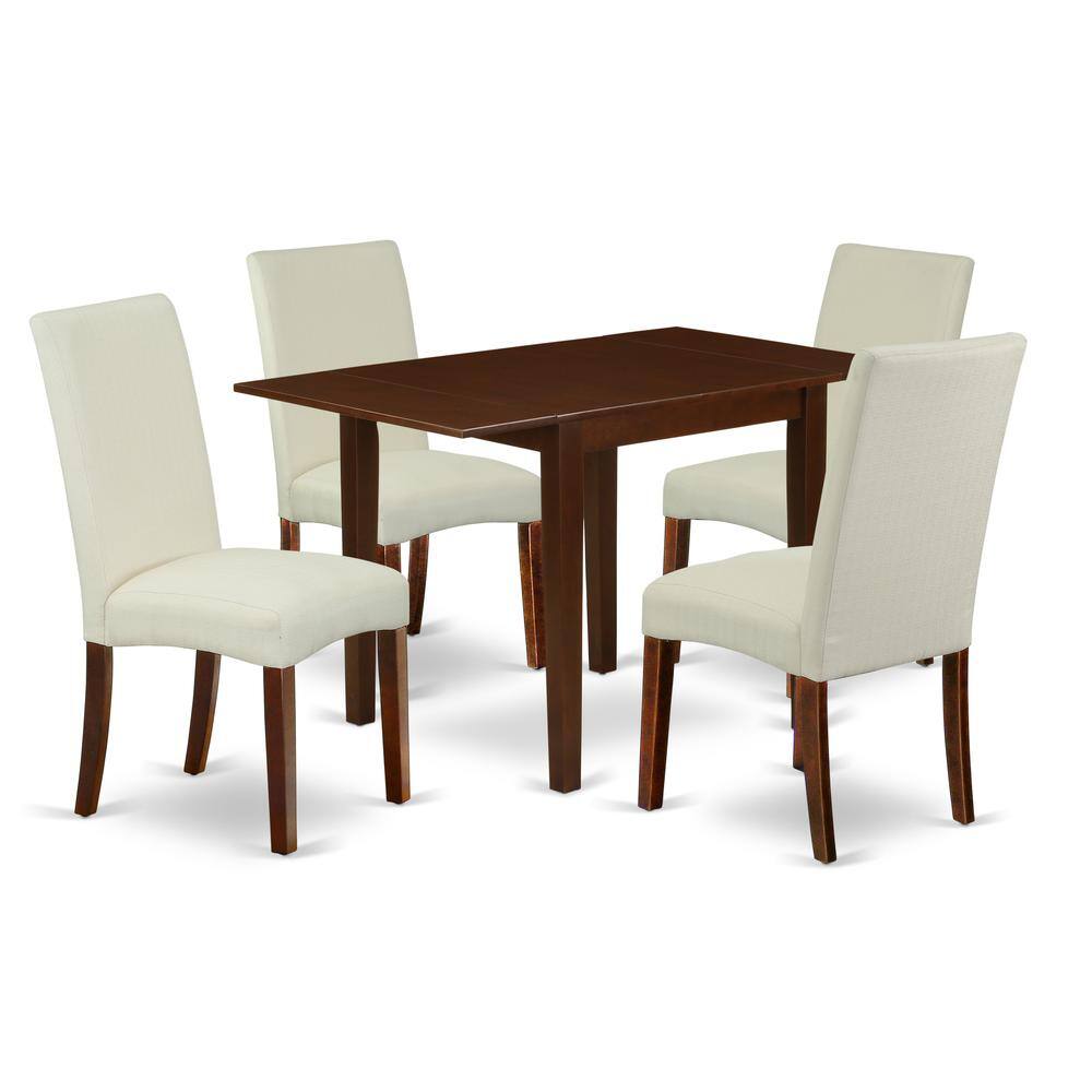 Left. East West Furniture - Dining Room Set Mahogany - Brown.