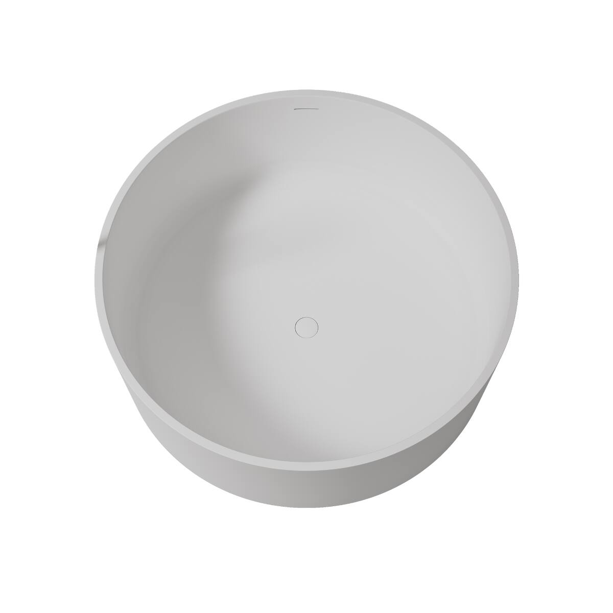 Left. Loheer - Loheer 49 Inch Freestanding Soaking Tub Matte White Solid Surface Deep Soak Bathtub - Matte White.